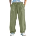 thumbnail image 1 of XIYON Men's Casual Pants Comfortable Stretch Relaxed Breathable Lightweight Soft Fabric Trousers Loose Fit, 1 of 5