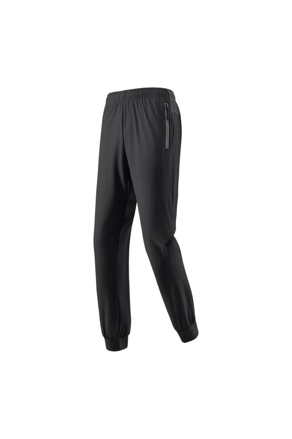 Men's Casual Pants Lightweight Sports Pants With Zipper Pockets Elastic Cuff Design For All Day Comfort And Performance Trousers Relaxed Fit