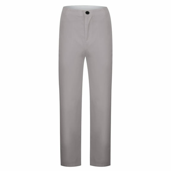 XIYON Men's Casual Pants Men Solid Casual Pocket Wide Leg Pants Elastic Waist Belt Loose Pants Leisure