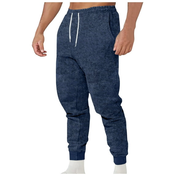 XIYON Men's Casual Pants Mens Jogging Sweatpants Casual Cuffed Pants Sportswear Trousers With Pockets Loose Fit