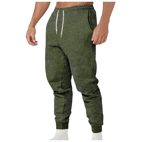 XIYON Men's Casual Pants Mens Jogging Sweatpants Casual Cuffed Pants Sportswear Trousers With Pockets Trousers