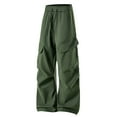 thumbnail image 1 of XIYON Men's Pants Men Straight Wide Leg Casual Pants Trousers Comfortable, 1 of 4