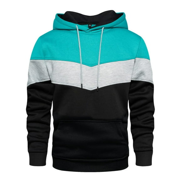 XIYON Men's Pullover Hoodies Camo Hooded Sweatshirts Fashion Long Sleeve Fall Winter Warm Casual