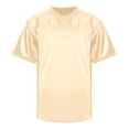 thumbnail image 1 of XIYON Men's T-Shirts Football Mesh Practice Athletic T Shirts Solid Color V Neck Short Sleeve Hop Sports T Shirt Vacation Beach, 1 of 4
