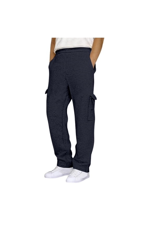 Mens Casual Pants Comfortable Relaxed Fit Stretchable Breathable Soft Lightweight Everyday Wear Durable Versatile Stylish Comfort