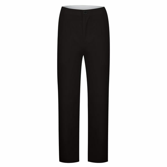 XIYON Mens Casual Pants Men Solid Casual Pocket Wide Leg Pants Elastic Waist Belt Loose Pants For Men