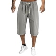 thumbnail image 1 of XIYON Mens Casual Pants Mens Fashion Casual Solid Color Pants Calf Length Trousers, 1 of 3