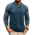 thumbnail image 1 of XIYON Mens Fashion Polo Shirts Men Cotton Shirt Crew Neck Long Sleeve Shirts Casual Tops Gym Muscle Shirts Classic Polo Shirts For Men, 1 of 8