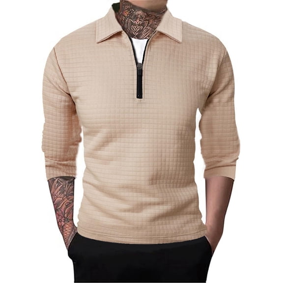 XIYON Mens Fashion Polo Shirts Men's Casual Pullover With Ribbing Edge Comfortable Classic Men's Shirts