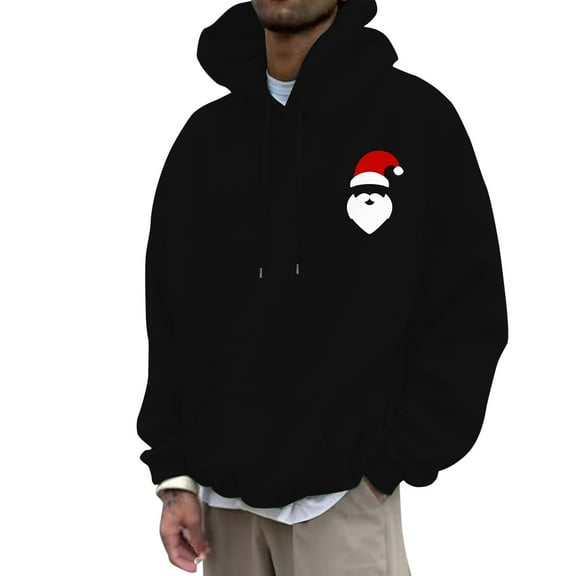 XIYON Mens Hoodies Hoodies For Men 2025 Graphic Sweatshirts Pullover Novelty Cool Funny With Pockets Fashion