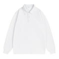 thumbnail image 1 of XIYON Mens Long Sleeve Polo Shirts Men's Versatile Lapel Shirt Solid Color Fashionable Casual Top Classic Comfortable Polo Shirts For Men, 1 of 3