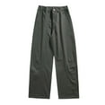 thumbnail image 1 of XIYON Mens Pants Casual Pants Straight Leg Solid Color Comfortable Trousers Loose Basic Harem Sweatpants For Daily Wear Relaxed Fit, 1 of 4