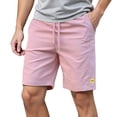 thumbnail image 1 of XIYON Mens Pants Mens Twill Casual Cargo Shorts Drawstring Elastic Waist Pockets Classic Work Shorts For Men Trousers For Streetwear, 1 of 9