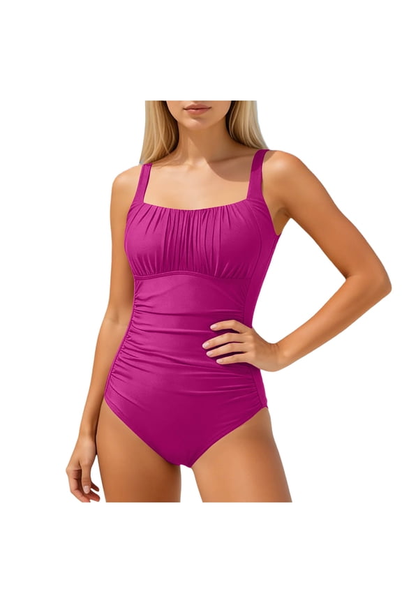 One Piece Swimsuit For Women For Conservative Bathing With Coverage Slim Fit Tummy Control Bathing Suit Summer Beach Swimwear