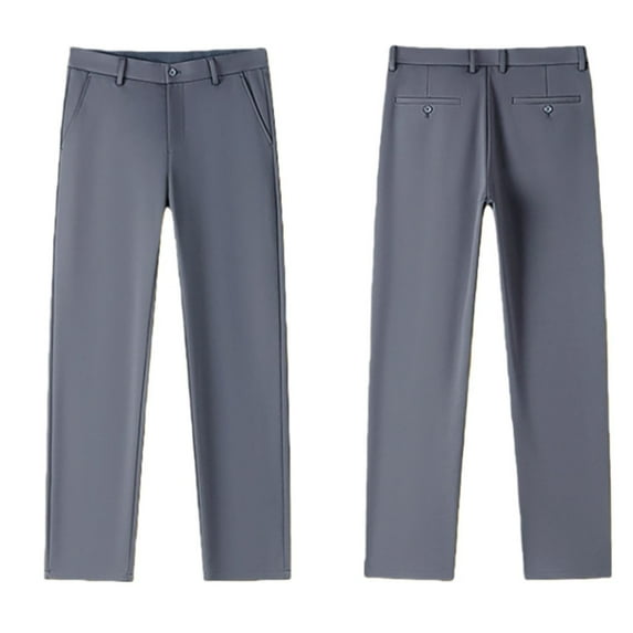 XIYON Pants For Boys Formal Dress Pants Classic Flat Front Trousers For Teenagers Comfortable School Wear Easy Care Comfortable 10-11 Years