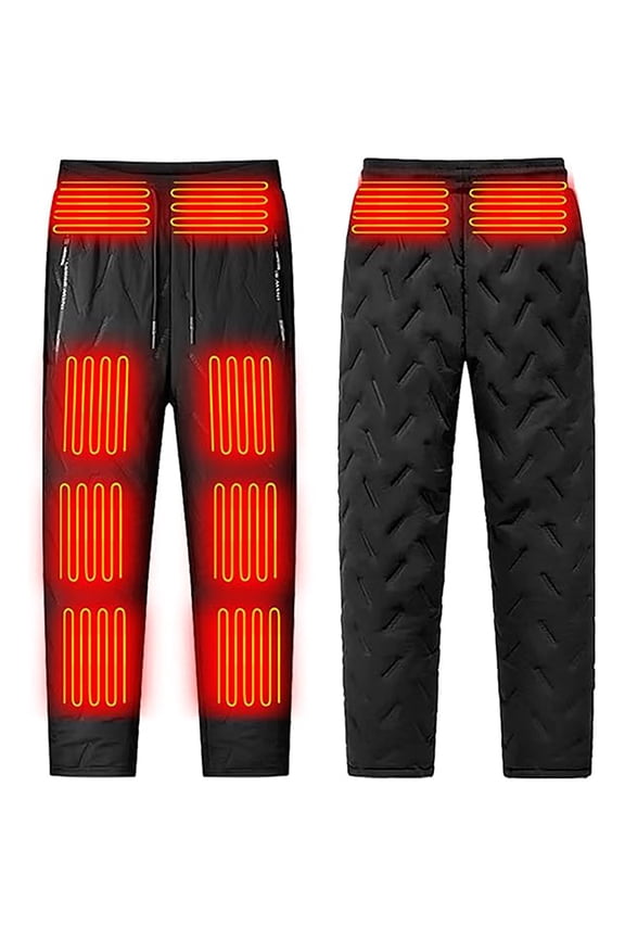 Pants For Men 10 Heated Pants For Men Women Pants Thermal Outdoor Sweatpants With Zipper Pocket Loose Fit
