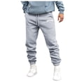 thumbnail image 1 of XIYON Pants For Men Autumn Winter High Street Fashion Leisure Loose Sports Outdoor Running Sweater Pants Trousers Streetwear, 1 of 4