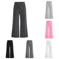 thumbnail image 1 of XIYON Pants for Girls Cozy Elastic Waist Wide Leg Pants Comfortable Loose Fit Casual Trousers for Everyday Wear Soft Breathable 13-14 Years, 1 of 7