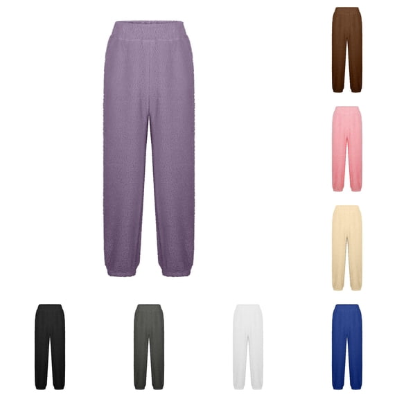 XIYON Pants for Girls Fall Winter Cozy Pants Soft Thermal Warm Trousers Kids Comfortable Everyday Wear 8-9 Years