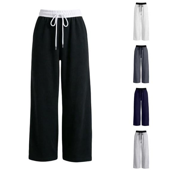 XIYON Pants for Girls Loose Fit Straight Leg Pants for Kids Comfortable Everyday Trousers with Pockets 7-8 Years