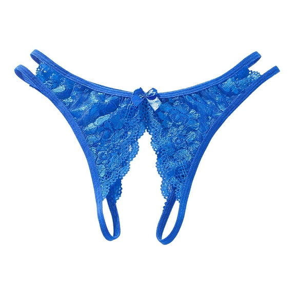XIYON Sexy Women's Underwear Ladies Sexy Transparent Lace Open File No Off Underwear Ladies Thong Breathable