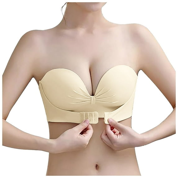 XIYON Strapless Bras For Women Strapless Push Up Bra With Top And Back Classic