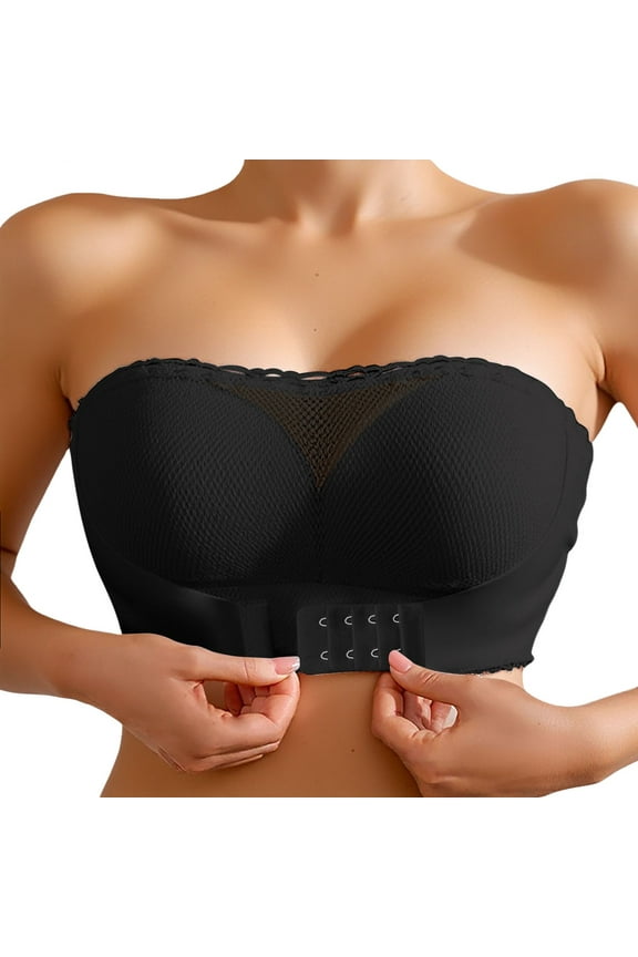Strapless Bras For Women Thin Seamless Vest Soft Support Large Chest Small Half Fixed Cup Breathable Bra Comfort
