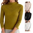 thumbnail image 1 of XIYON Sweaters for Women Casual Neck Sweater Long Sleeve Ribbed Knit Pullover Soft Warm Winter for Daily Wear, 1 of 7