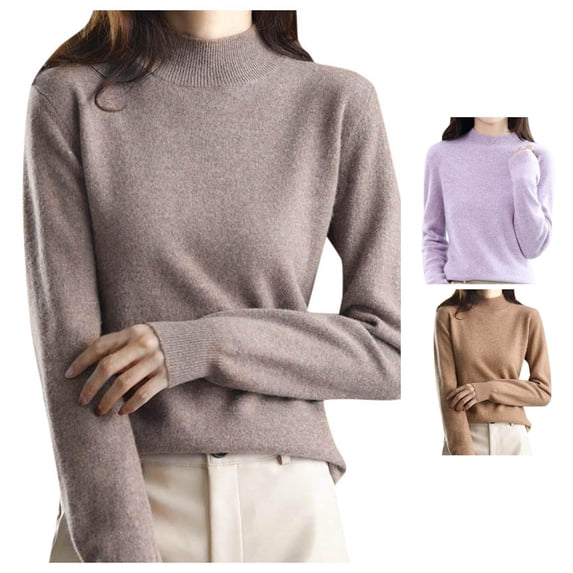 XIYON Sweaters for Women Lightweight Neck Soft Basic Knit Long Sleeve Pullover Top 2026 Fall Trendy Outfits