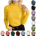 thumbnail image 1 of XIYON Sweaters for Women Neck Ribbed Knit Pullover Elegant Long Sleeve Tops Slim Fit Fall Winter Sweater, 1 of 5