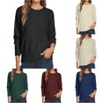 thumbnail image 1 of XIYON Sweaters for Women Oversized Sweaters Casual Crewneck Long Sleeve Knit Pullover Top Lightweight Cozy Sweater with Pocket, 1 of 5