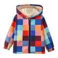thumbnail image 1 of XIYON Toddler Boys Girls Winter Printed Coat Long Sleeve Hooded Jacket Wear Thicken Windproof Zipper Warm Outwear Cute, 1 of 8
