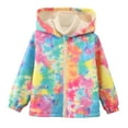 thumbnail image 1 of XIYON Toddler Boys Girls Winter Printed Coat Long Sleeve Hooded Jacket Wear Thicken Windproof Zipper Warm Outwear Cute, 1 of 7