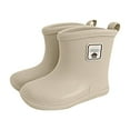 thumbnail image 1 of XIYON Toddler Rain Boots Baby Kids Easy On Rain Shoes Boots For Toddler Little Kid Short Rain Boots Lightweight Rainy Day Shoes 4.5-5 Years, 1 of 5
