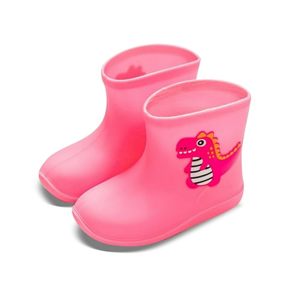 XIYON Toddler Rain Boots For Girls Slip Outdoor Play Shoes Comfortable Lightweight Everyday Wear Toddler Booties 2-3