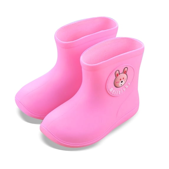 XIYON Toddler Rain Boots Girls Sneakers Rain Boots For Toddler Kids Comfortable Lightweight Outdoor Play Shoes For Daily Wear 5-6 Years