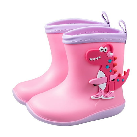 XIYON Toddler Rain Boots Kids Rain Boots Non- Lightweight Short Ankle Boots For Boys Girls Toddler Outdoor Play Daily Wear 2-3 Years