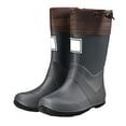 thumbnail image 1 of XIYON Toddler Rain Boots Outdoor Rain Boots For Hiking Camping Adventure Comfortable Mid High Calf Rubber Boots 5-5.5 Years, 1 of 6