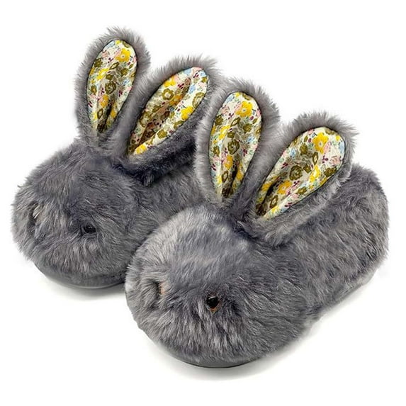 XIYON Toddler Slippers Boys Girls Winter Girls Slippers Cozy Bunny Shoes For Kids Soft Indoor Outdoor Comfortable Toddler Footwear 5.5-6 Years
