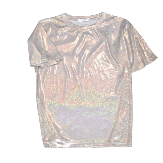 XIYON Tshirts For Women Fashion Casual Crew Neck Short Sleeve T Shirt Large Size Top Beach Vacation Clothes