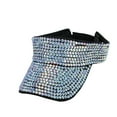 thumbnail image 1 of XIYON Visors For Women Bling Rhinestones Sport Hats Adjustable Summer Cap Visor Caps Unisex Adjustable Hat For Golf,Running,Tennis Fashion, 1 of 6