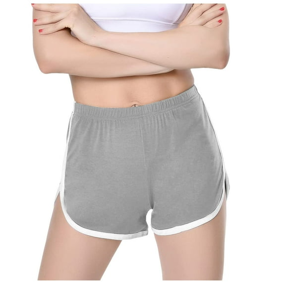 XIYON Women Shorts Casual Color Block Summer Sports Shorts Workout Yoga Active Shorts