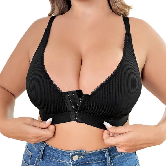 XIYON Women Soft Comfortable Bra Front Closure Bra For Daily Wear Versatile And Stylish Bra For Home And Leisure Comfy Bra