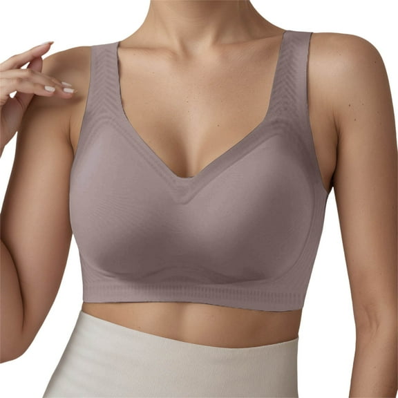 XIYON Women Soft Comfortable Bra Seamless Comfort Bras For Full Coverage Wireless T Shirt Bra With Support And For Everyday Wear Comfy Bra