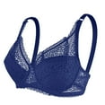thumbnail image 1 of XIYON Women Soft Comfortable Bra Womens Underwire Bra Lace Floral Bra Unlined Unpadded Plus Size Full Coverage Bra Comfy Bra, 1 of 3