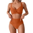 thumbnail image 1 of XIYON Women's Bikini Sets Women's Two Piece High Waist Bikini Swimsuit Beach Vacation Clothes Bathing Suits Beach Swimwear, 1 of 7