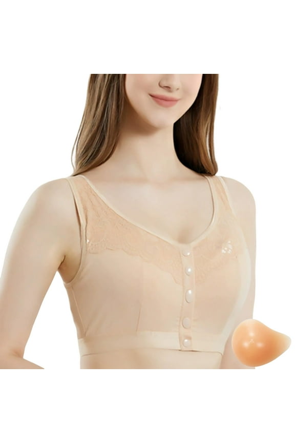 Women's Bra Comfort And Support Bra With Silicone Inserts For Post Recovery And Everyday Wear Breathable Design For All Seasons Breathable
