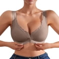thumbnail image 1 of XIYON Women's Bra Comfortable Ladies Wireless Front Closure Bra With Seamless Design For Casual Wear For All Seasons Breathable, 1 of 6
