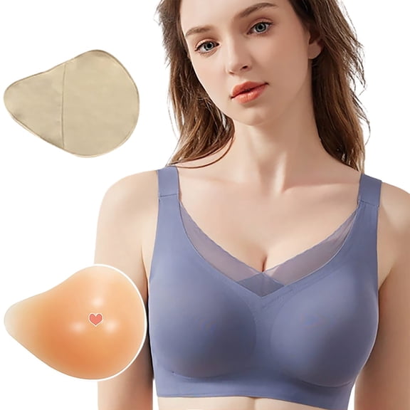 XIYON Women's Bra Fashionable Post Bra For Breast Cancer Purpose Silicone Prosthesis Comfortable And Stylish Design For All Seasons Breathable