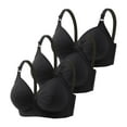 thumbnail image 1 of XIYON Women's Bra Ladies Front Closure Floral Lace Bra Comfortable Support Underwire T Shirt Bralette Soft Wireless Everyday Wear, 1 of 2